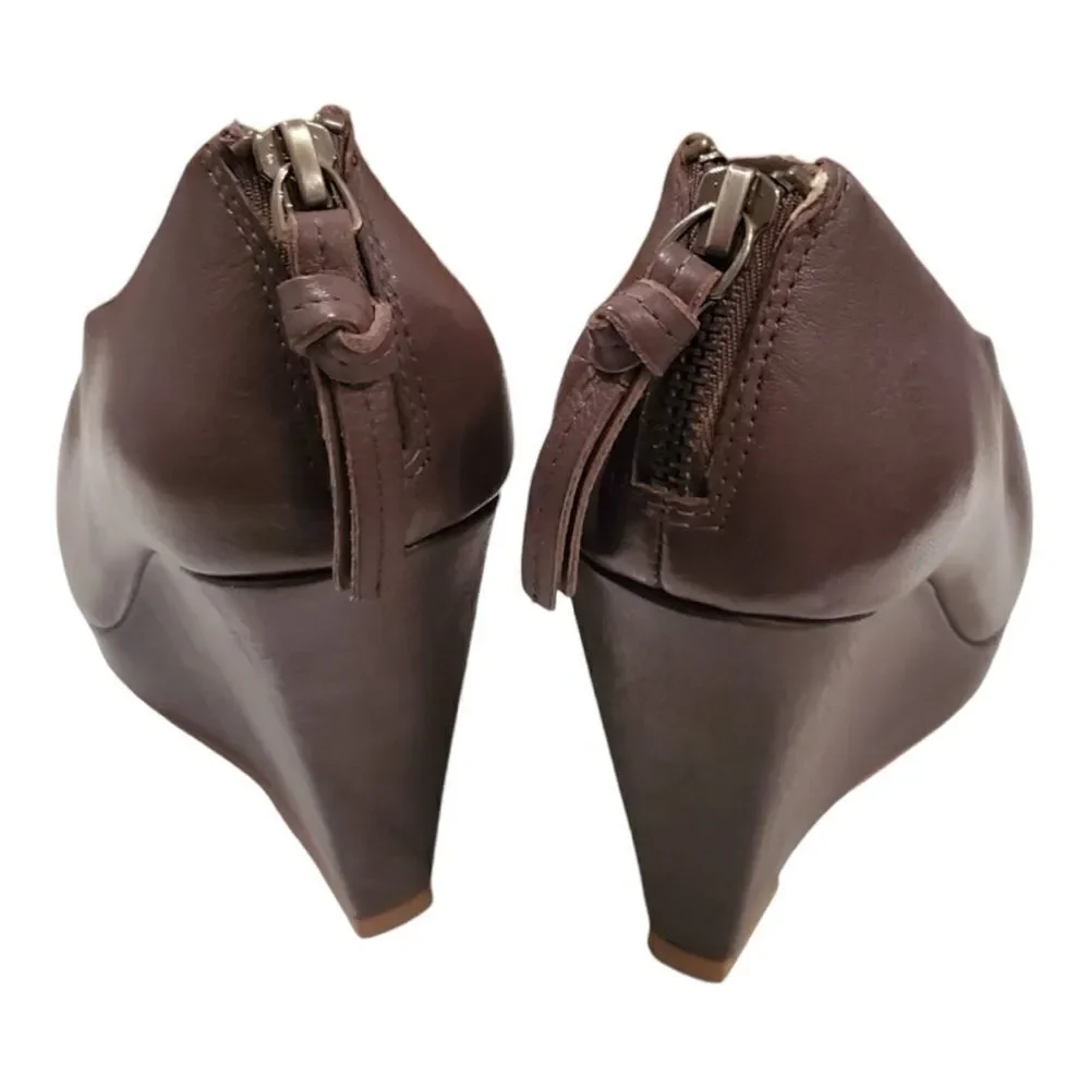 Ella Moss Wedges Brown 7